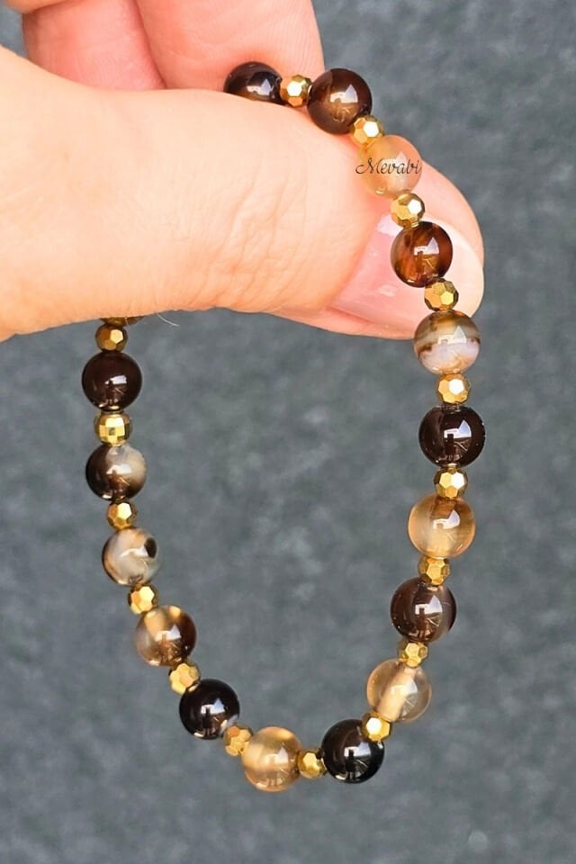 Berra Akik Doğal Taş Tasarım Bileklik-1