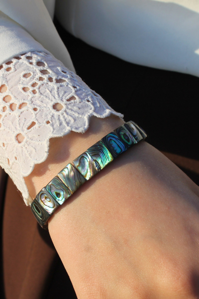 Abalon Siyah Sedef Rolex Bileklik (ÖZEL ÜRÜN)