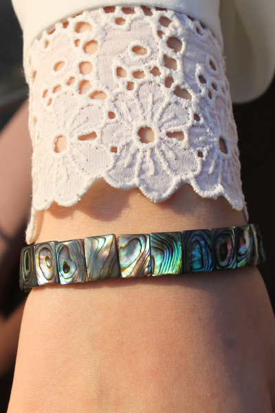 Abalon Siyah Sedef Rolex Bileklik (ÖZEL ÜRÜN)