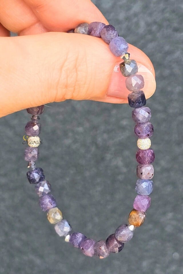 Hevin Safir Doğal Taş Tasarım Bileklik-6