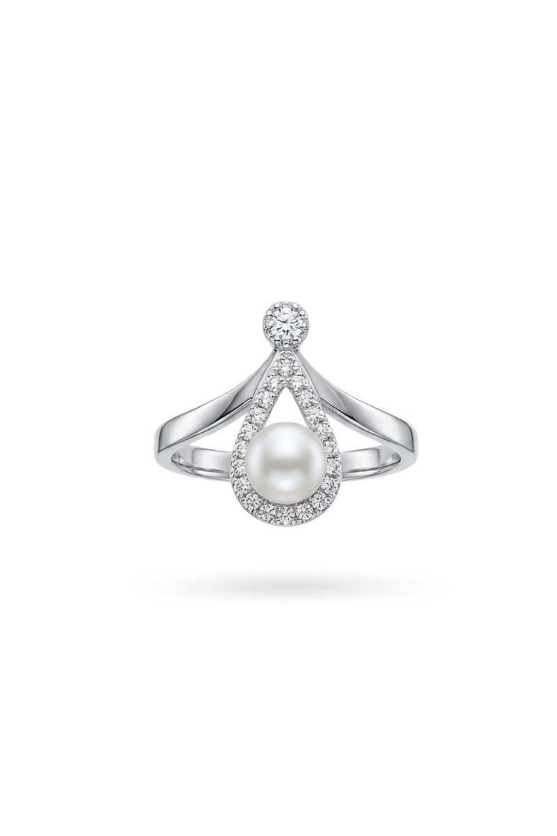 İnci Yüzük - 925 Ayar Gümüş 05