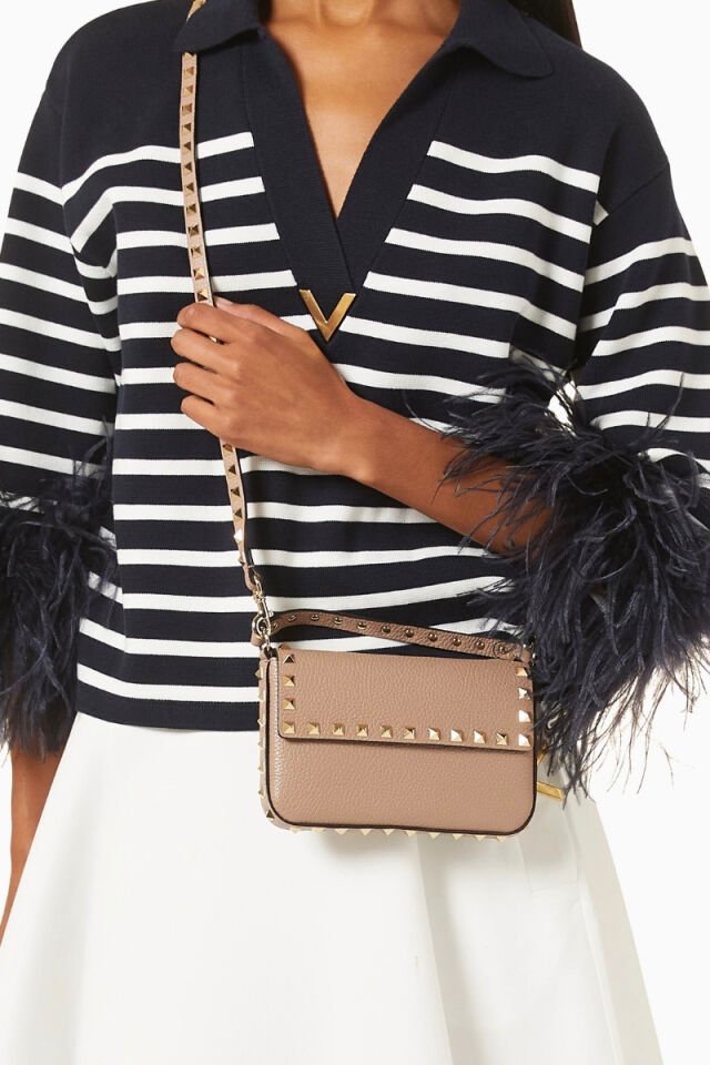 VLTN Garavani Troklu Kadın Çanta - Nude Bej