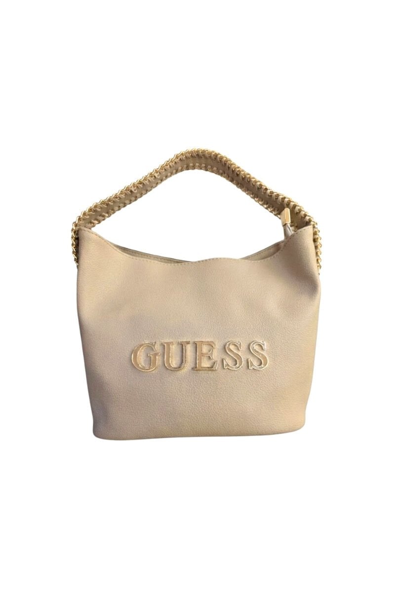 Guess Zincir Detaylı Çanta - Bej