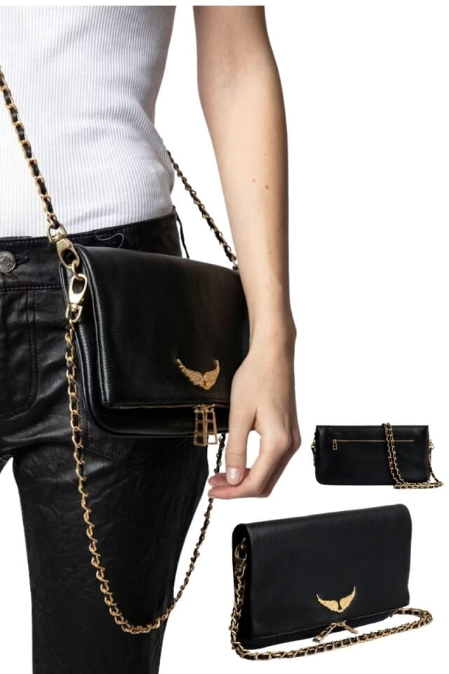 Zadig & Voltaire Rock Kadın Çanta - Altın Siyah