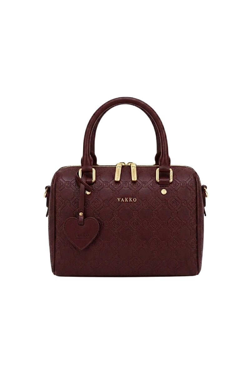 VKKO Speedy Bordo Sıcak Baskı Monogram Çanta 20 cm