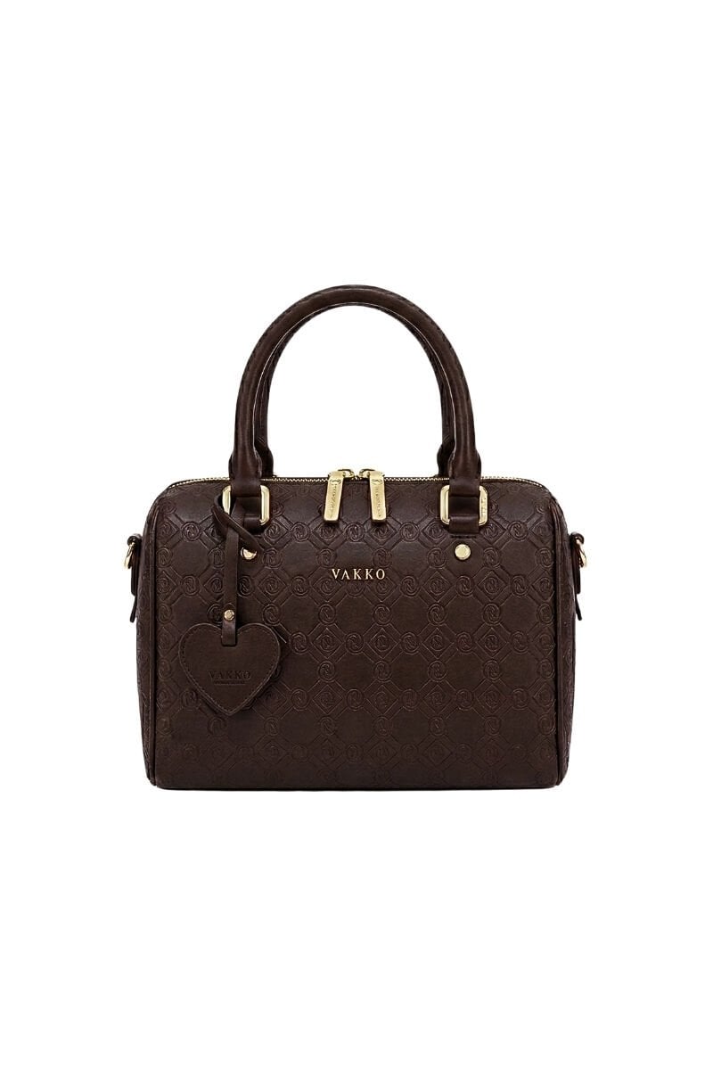 VKKO Speedy Kahverengi Sıcak Baskı Monogram Çanta 20 cm