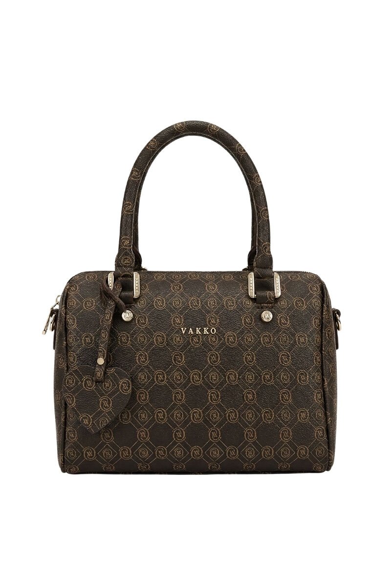VKKO Speedy Büyük Boy Kahve/Bej Monogram Çanta 25 cm