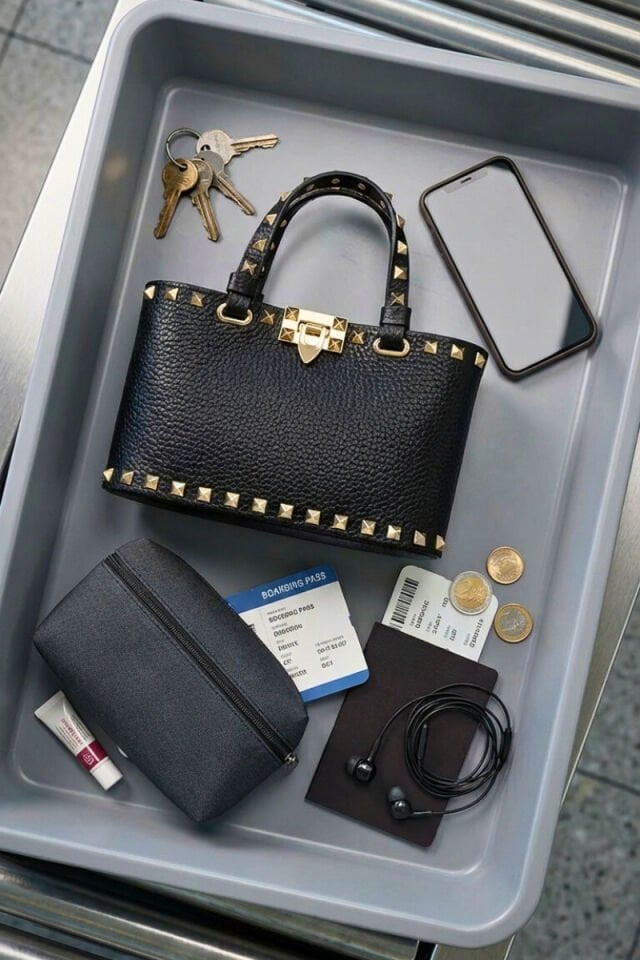 VLTN Garavani Troklu Mini Kadın Çanta - Siyah