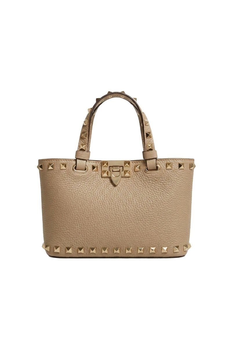 VLTN Garavani Troklu Mini Kadın Çanta - Bej