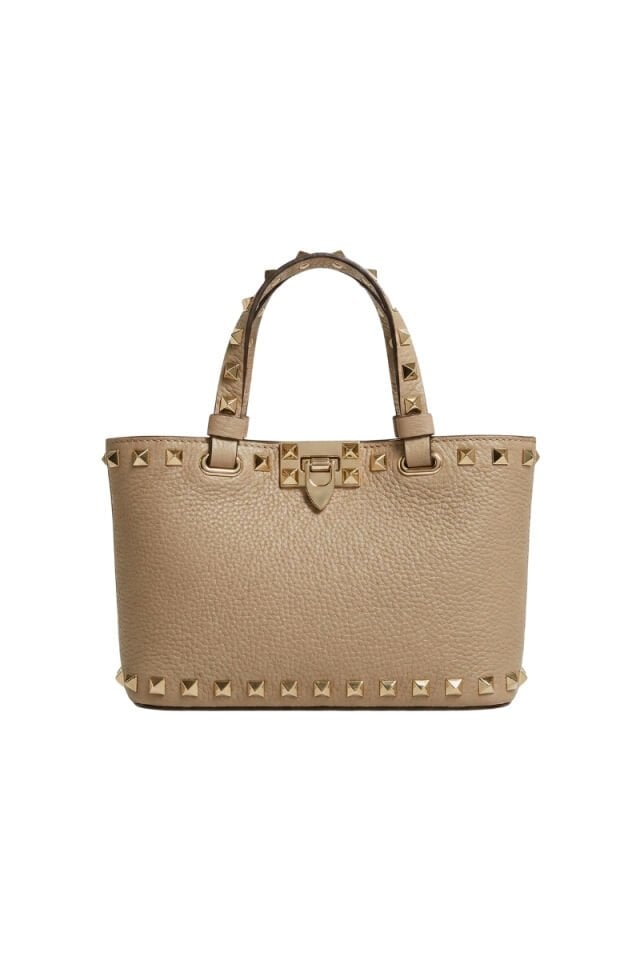 VLTN Garavani Troklu Mini Kadın Çanta - Bej