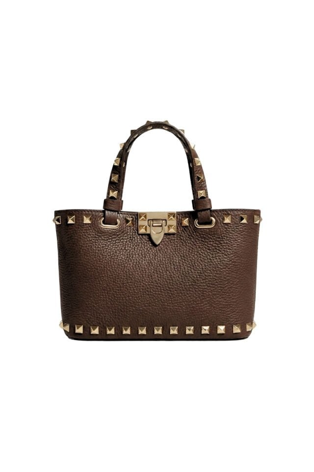 VLTN Garavani Troklu Mini Kadın Çanta - Kahverengi