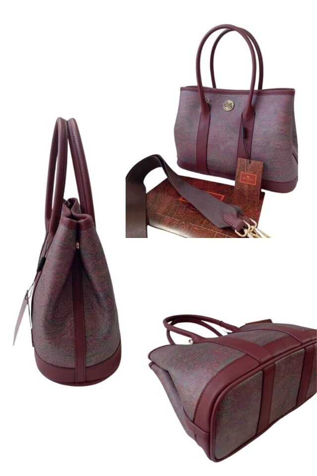 Etnik Desenli El ve Omuz Kadın Çanta - Kahverengi