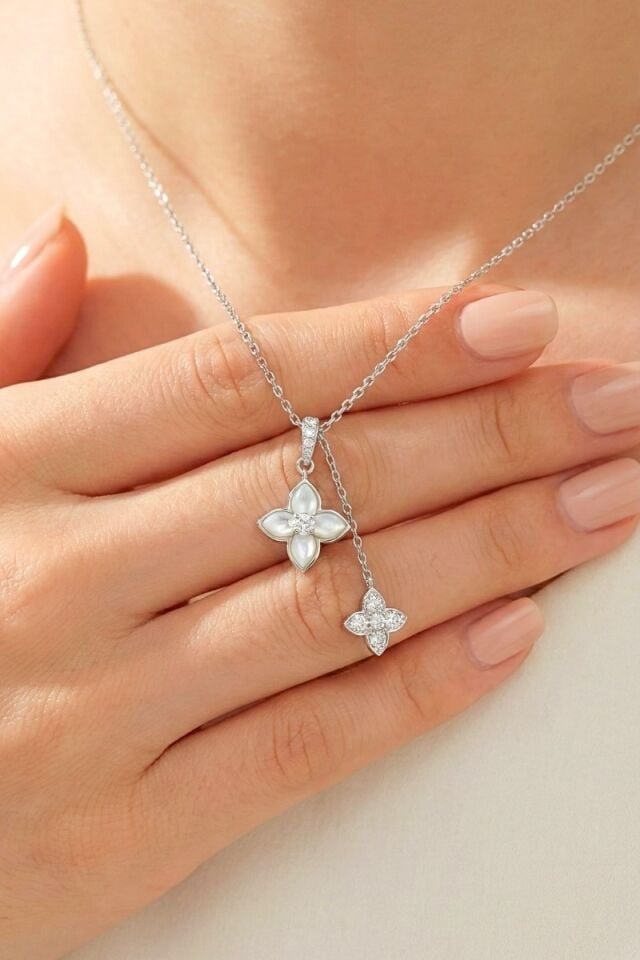 Mevabi Nova 925 Ayar Gümüş Kolye