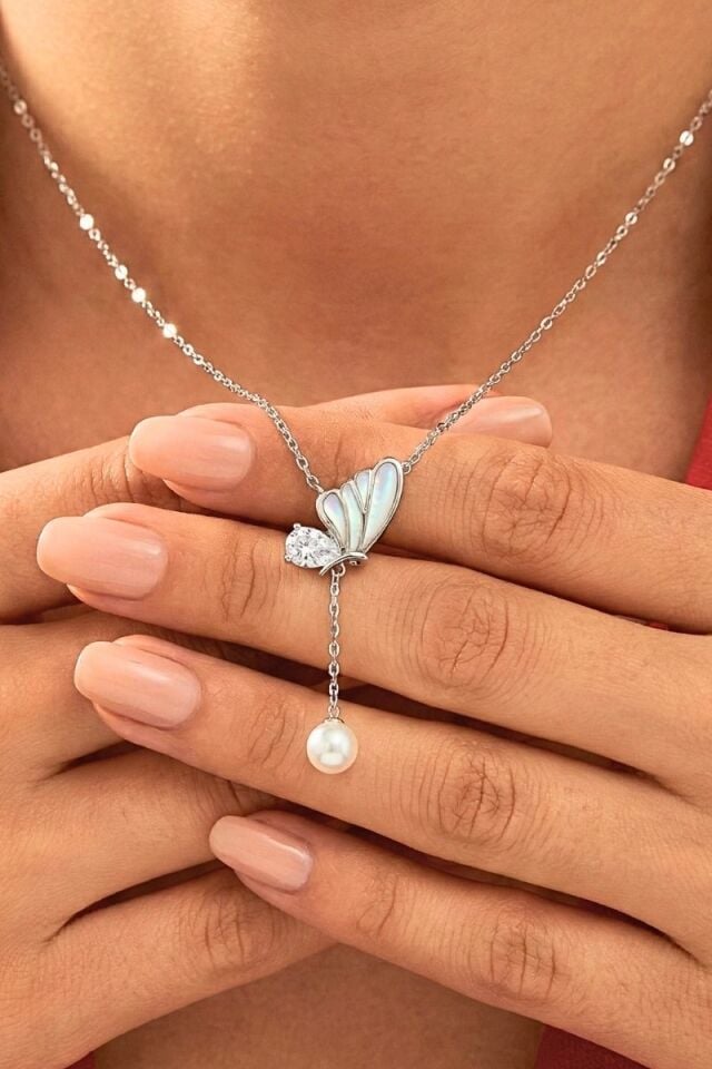 Mevabi Noa 925 Ayar Gümüş Kolye