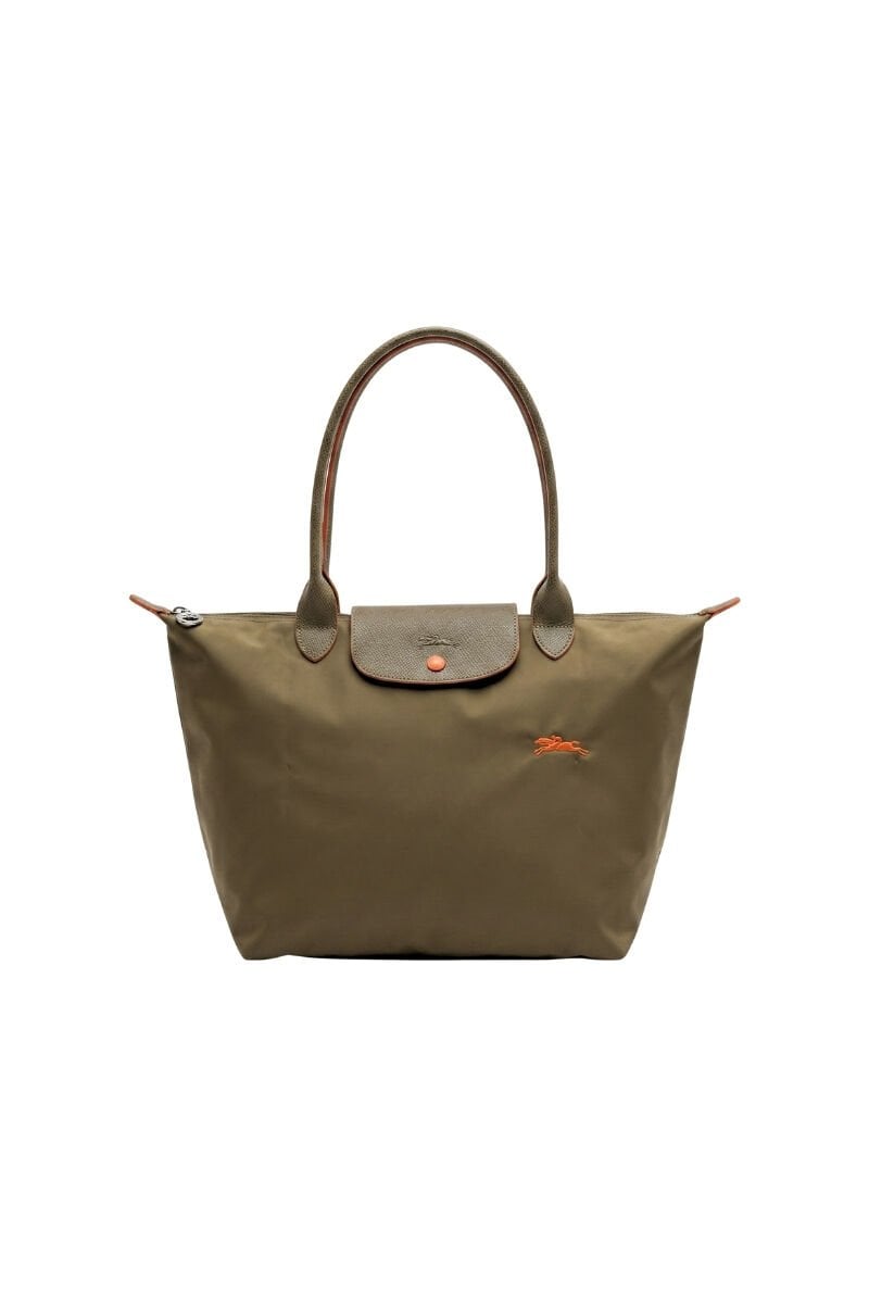 İthal Long.Champ Le Pliage Omuz Çantası M - Haki Yeşil