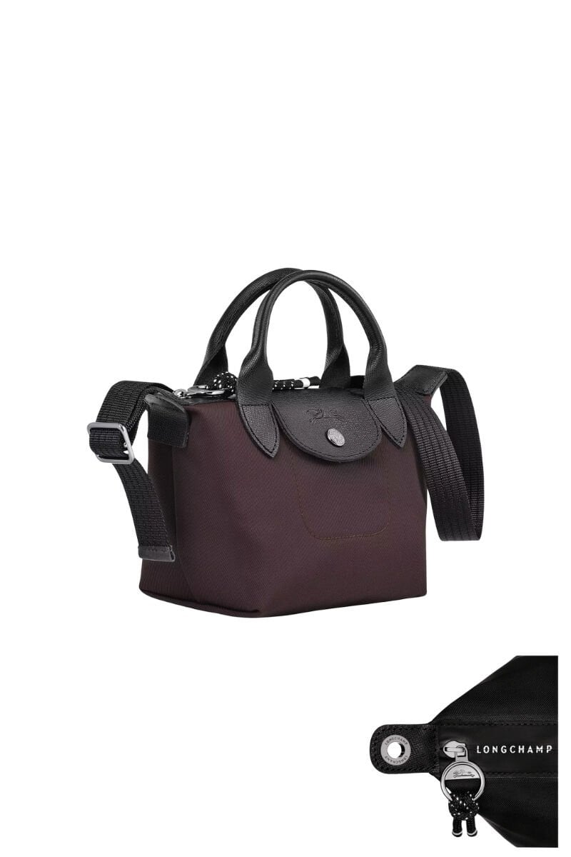 İthal Long.Champ Le Pliage Energy El Çantası S  Bordo&Kahve