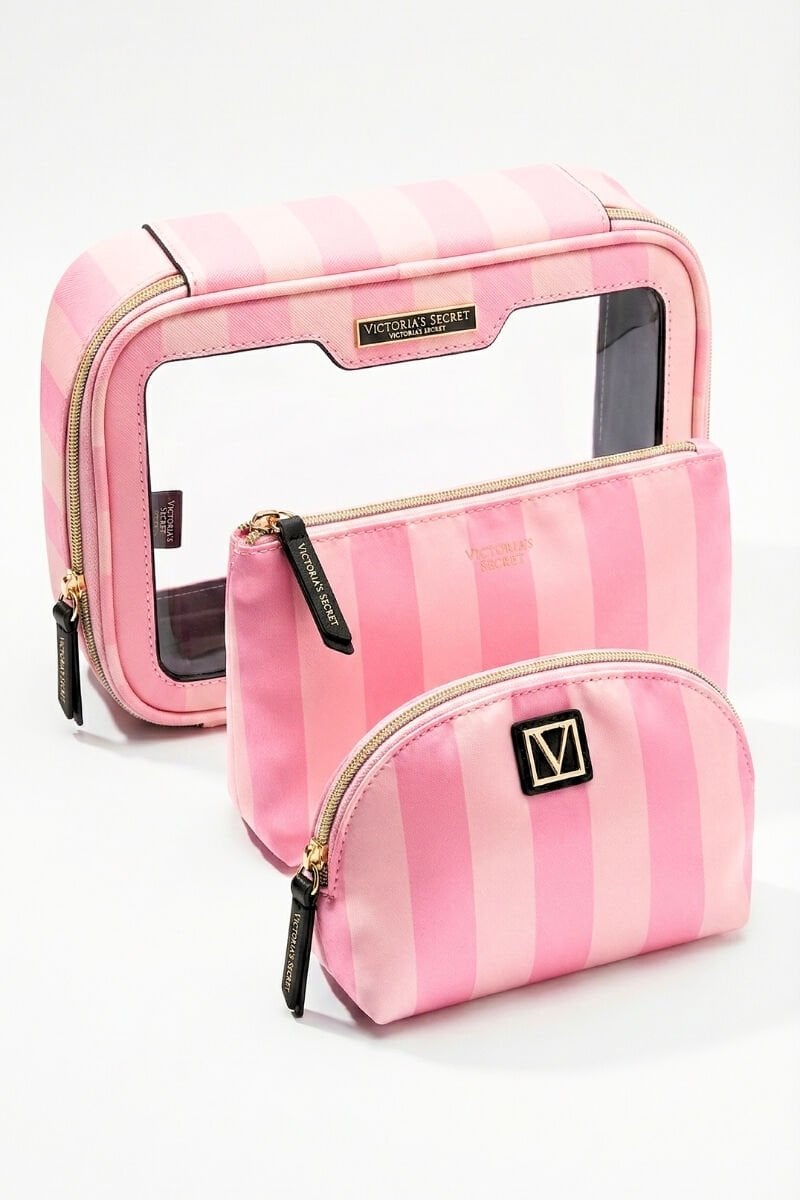 Victoria Secret Beauty To Go Üçlü Makyaj Çantası - 1
