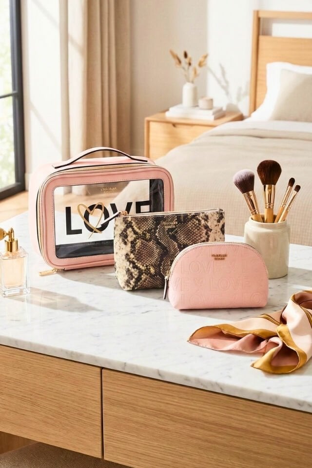 Victoria Secret Beauty To Go Üçlü Makyaj Çantası - 3