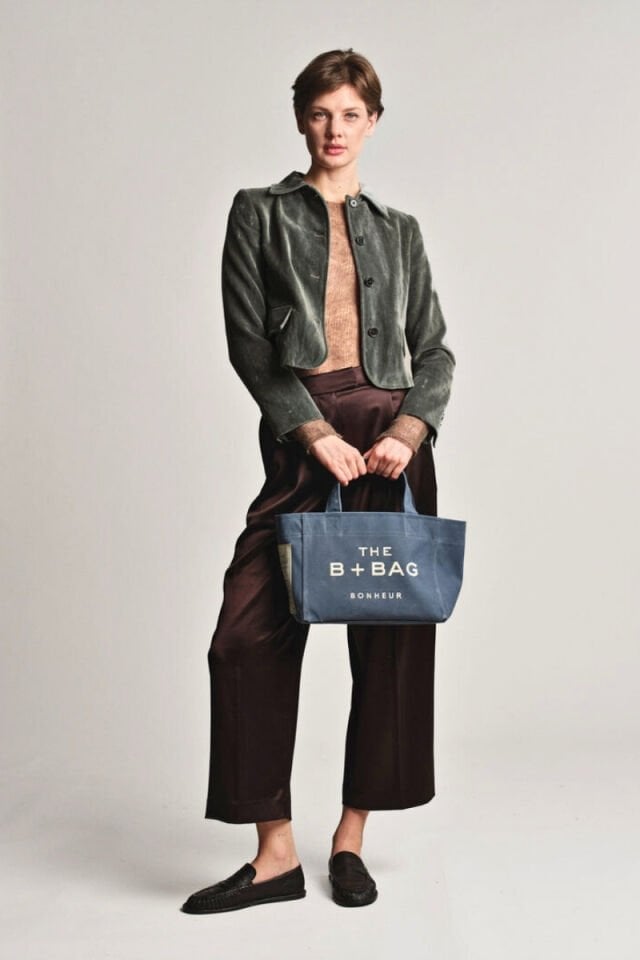 Bonheur Kanvas Dark Denim Çanta