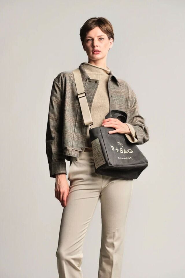 Bonheur Kanvas Leopard Çanta