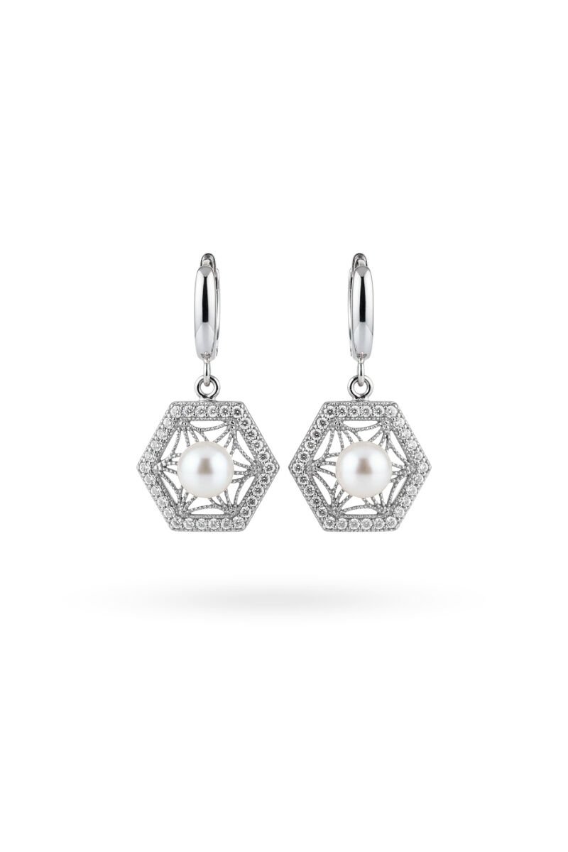 Majori Alize İnci Küpe – 925 Ayar Gümüş 008