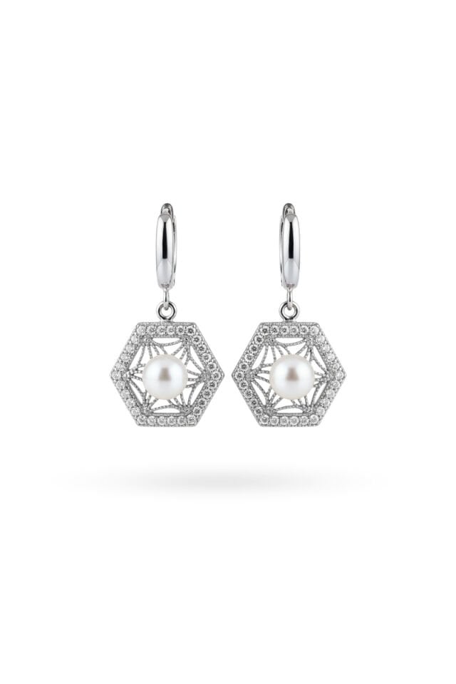 Majori Alize İnci Küpe – 925 Ayar Gümüş 008