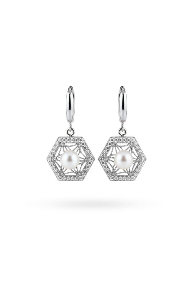 Majori Alize İnci Küpe – 925 Ayar Gümüş 008