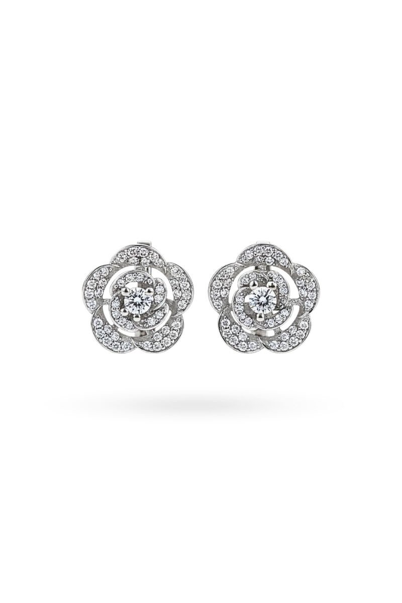 Majori Rose 925 Ayar Gümüş Küpe