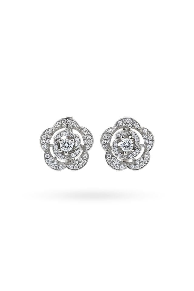 Majori Rose 925 Ayar Gümüş Küpe