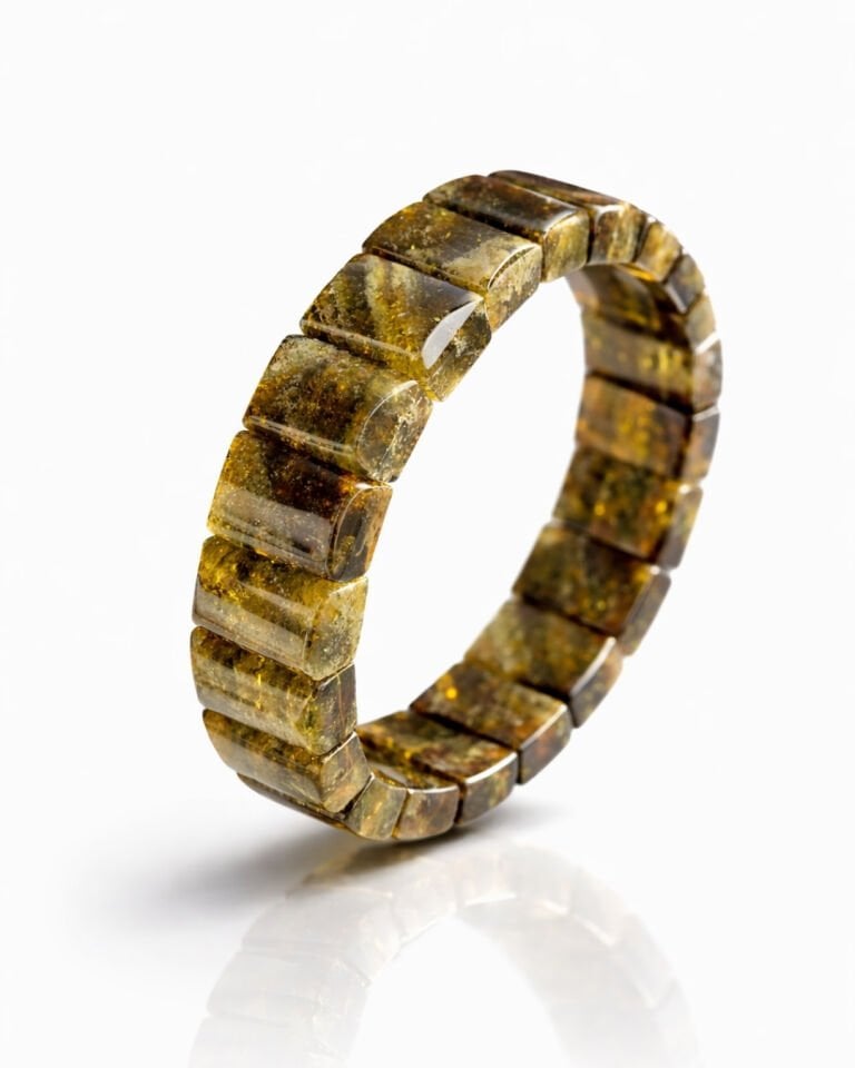 Beray Granat Yeşil Garnet Doğal Taş Tasarım Roleks Bileklik