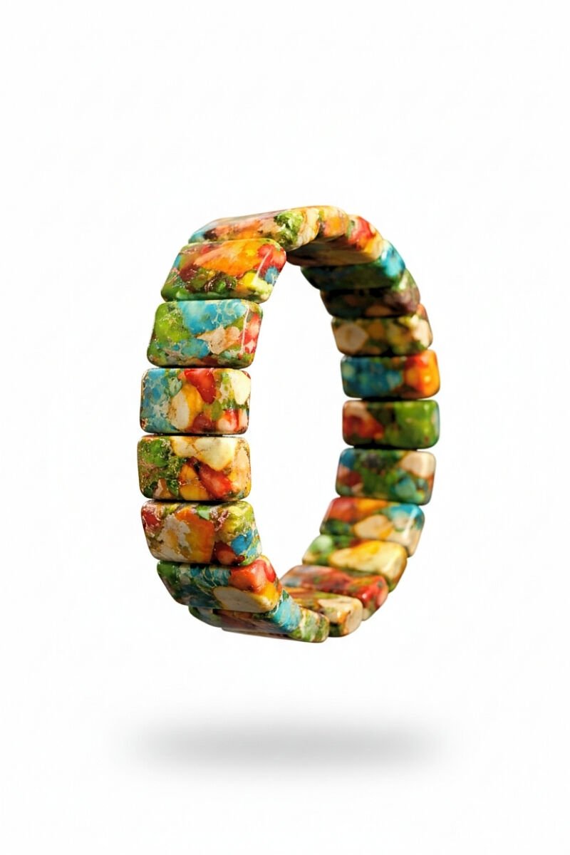 Varisit Doğal Taş Tasarım Roleks Bileklik-Renkli