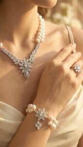 Mevabi Zerafet İnci Set (925 Ayar Gümüş)