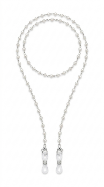 Majori İnci & Gümüş Gözlük Askısı